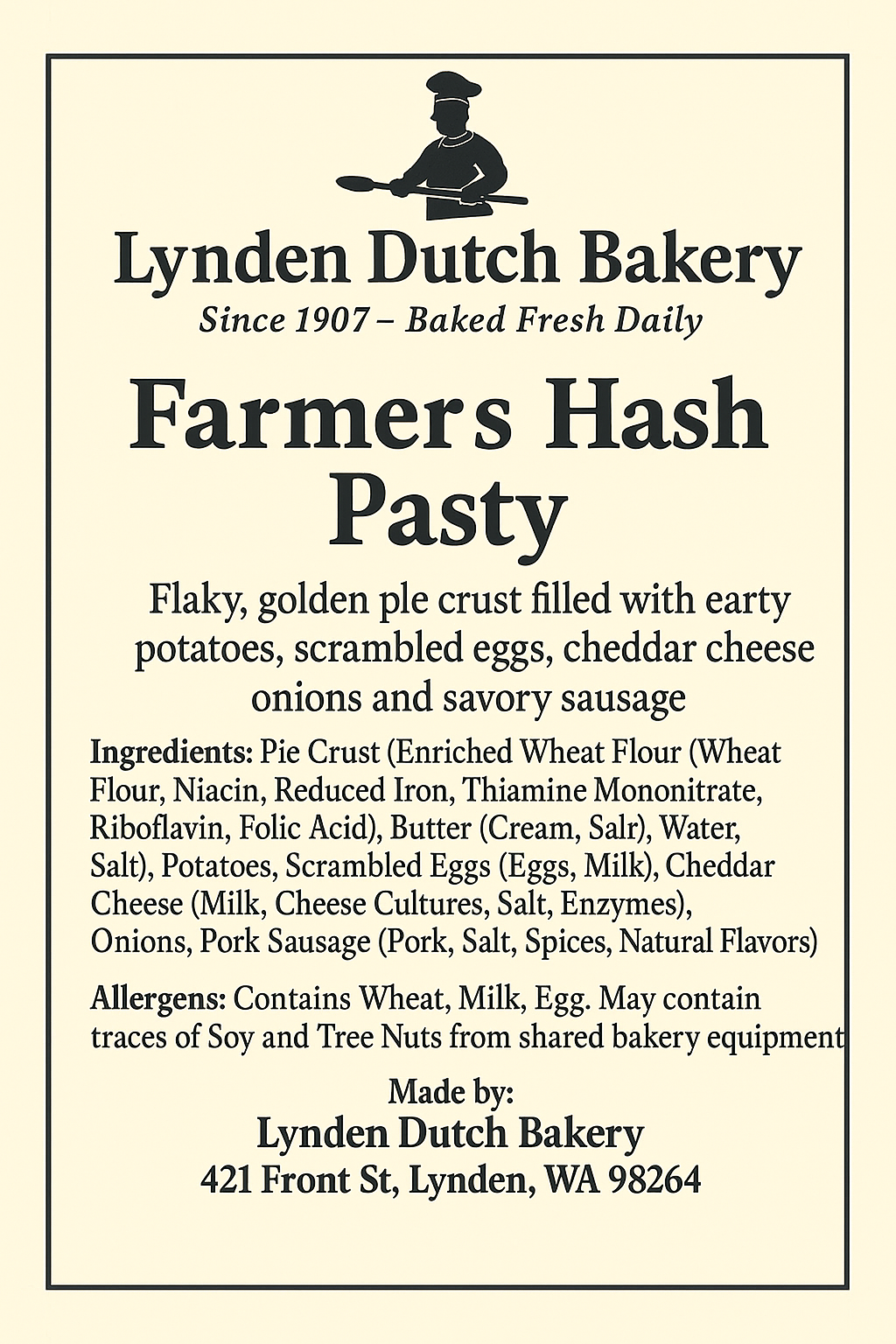 Farmer's Hash Pasty Box